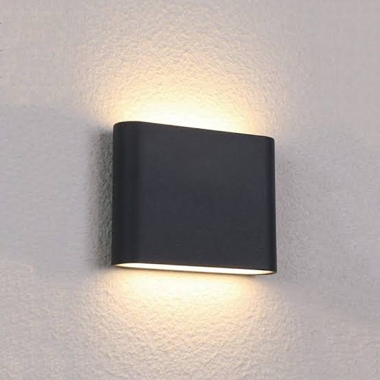Hayden 12W Up/Down IP54 LED Wall Lamp Matt Black-General-Qzao